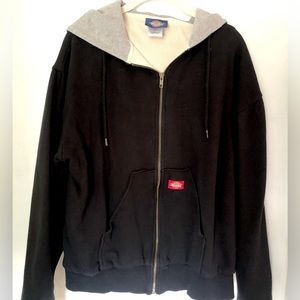 Dickies Thermal knit lined zip up hoodie